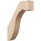 Ekena Millwork 3-inch W x 12-inch D x 16-inch H Del Monte Rough Cedar Woodgrain TimberThane Knee Brace, Primed BRCUR03X12X16DELRCPR - alternate 1